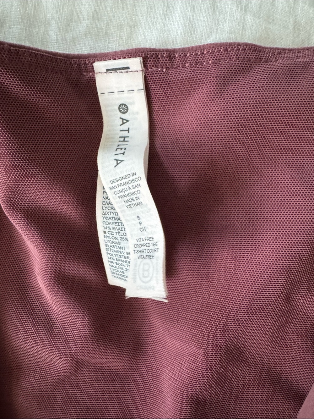 Athelta Workout Top and Legging Set in Mauve - Picture 2 of 2